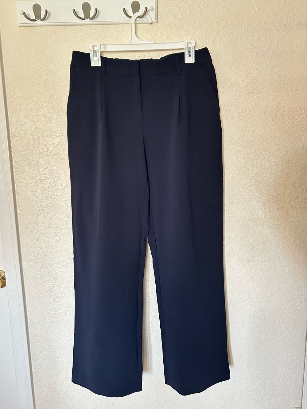 DKNY Navy Straight-Leg Dress Pants